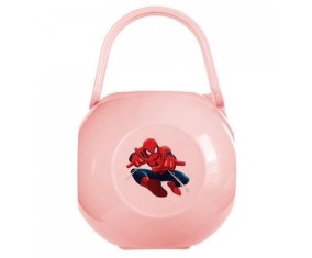 Boîte à tétine Spiderman design-3 avec prénom