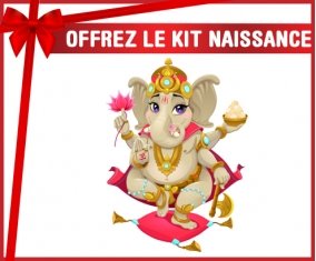 kit naissance bébé personnalisé Hindouisme Ganesha