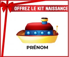 kit naissance bébé personnalisé Jouet toys Bateau design-1 avec prénom