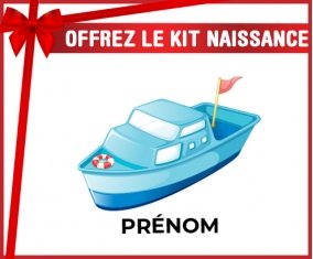 kit naissance bébé personnalisé Jouet toys Bateau design-3 avec prénom