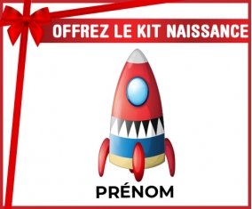 kit naissance bébé personnalisé Jouet toys Fusée avec prénom