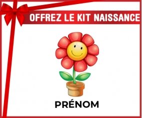 kit naissance bébé personnalisé Jouet toys Fleur avec prénom