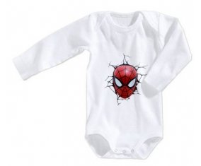 Body bébé Tête Spiderman casse le mur taille 3/6 mois manches Longues