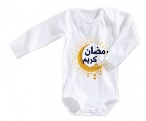 Body bébé Islam ramadhan kareem design-1 taille 3/6 mois manches Longues