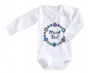 Body bébé Mazel Tov design-1 taille 3/6 mois manches Longues