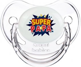 Super PAPA design-1 : Transparent classique Tétine embout physiologique