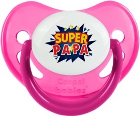 Super PAPA design-1 : Rose phosphorescente Tétine embout physiologique