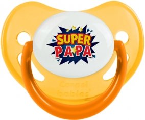 Super PAPA design-1 : Jaune phosphorescente Tétine embout physiologique