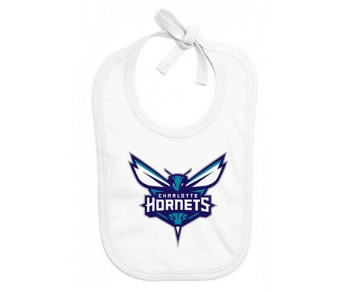 Bavoir bébé personnalisé Charlotte Hornets