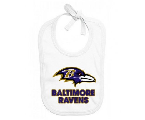 Bavoir bébé personnalisé Baltimore Ravens