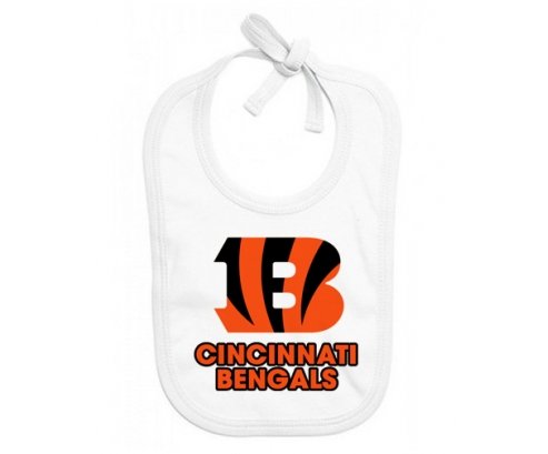 Bavoir bébé personnalisé Cincinnati Bengals