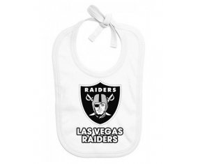 Bavoir bébé personnalisé Las Vegas Raiders