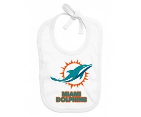 Bavoir bébé personnalisé Miami Dolphins