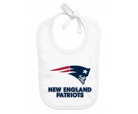 Bavoir bébé personnalisé New England Patriots