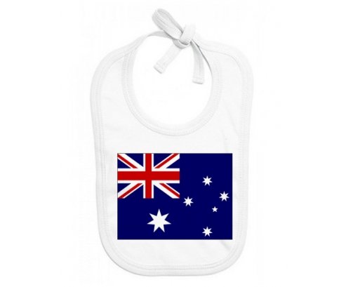 Bavoir bébé personnalisé Drapeau Australie