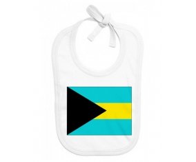 Bavoir bébé personnalisé Drapeau Bahamas