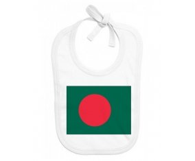 Bavoir bébé personnalisé Drapeau Bangladesh