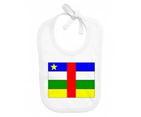 Bavoir bébé personnalisé Drapeau République centrafricaine