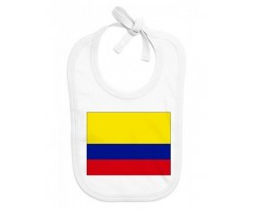 Bavoir bébé personnalisé Drapeau Colombie