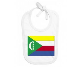 Bavoir bébé personnalisé Drapeau Comores