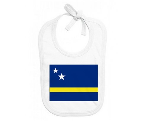 Bavoir bébé personnalisé Drapeau Curacao