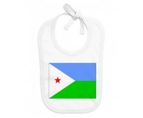 Bavoir bébé personnalisé Drapeau Djibouti