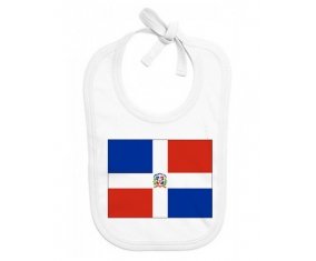 Bavoir bébé personnalisé Drapeau République Dominicaine