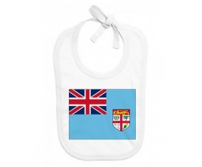 Bavoir bébé personnalisé Drapeau Fidji