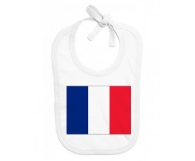 Bavoir bébé personnalisé Drapeau France