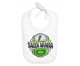 Bavoir bébé personnalisé Flag Saudi Arabia