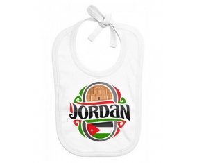 Bavoir bébé personnalisé Flag Jordan