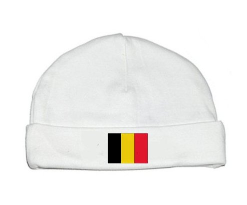 Bonnet bébé personnalisé Drapeau Belgique