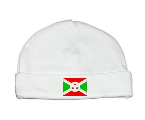 Bonnet bébé personnalisé Drapeau Burundi