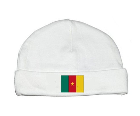 Bonnet bébé personnalisé Drapeau Cameroun