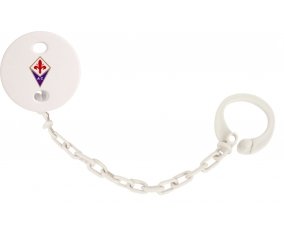 Attache-sucette Associazione Calcio Firenze Fiorentina couleur Blanc