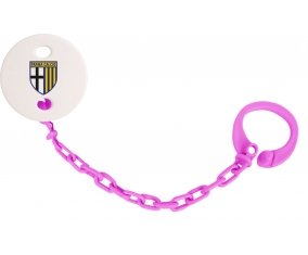 Attache-sucette Parme Calcio 1913 couleur Rose fuschia