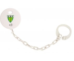 Attache-tetine Clube Desportivo de Tondela couleur Blanc