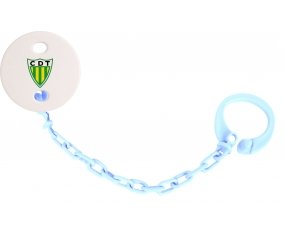 Attache-tetine Clube Desportivo de Tondela couleur Bleu ciel