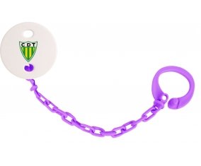 Attache-tetine Clube Desportivo de Tondela couleur Violet