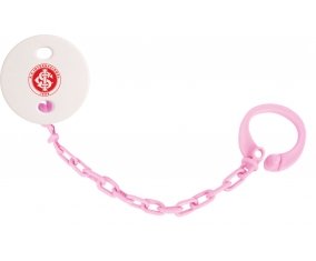 Attache-tétine Sport Club Internacional couleur Rose clair