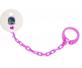 Attache-tétine Golden State Warriors couleur Rose fuschia