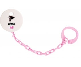 Attache-tetine Atlanta Falcons couleur Rose clair