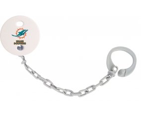 Attache-tétine Miami Dolphins couleur Grise