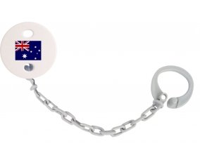 Attache-tétine Drapeau Australie couleur Grise