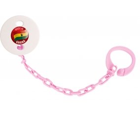 Attache-tétine Made in GHANA couleur Rose clair