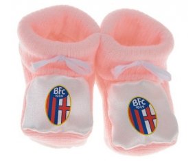 Chausson bébé Bologna Football Club 1909 de couleur Rose