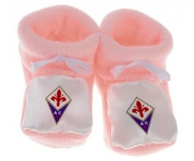 Chausson bébé Associazione Calcio Firenze Fiorentina de couleur Rose