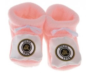 Chausson bébé Spezia Calcio de couleur Rose