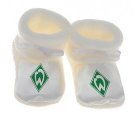 Chausson bébé SV Werder Bremen de couleur Blanc