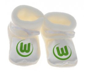 Chausson bébé VfL Wolfsburg de couleur Blanc